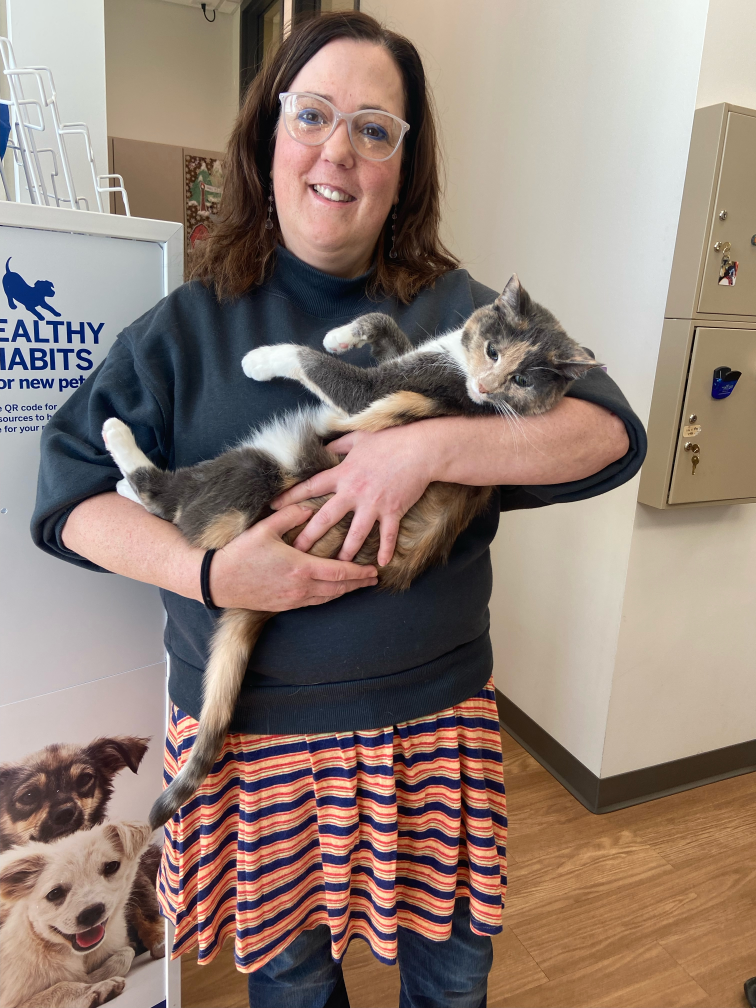 Sara and kitten